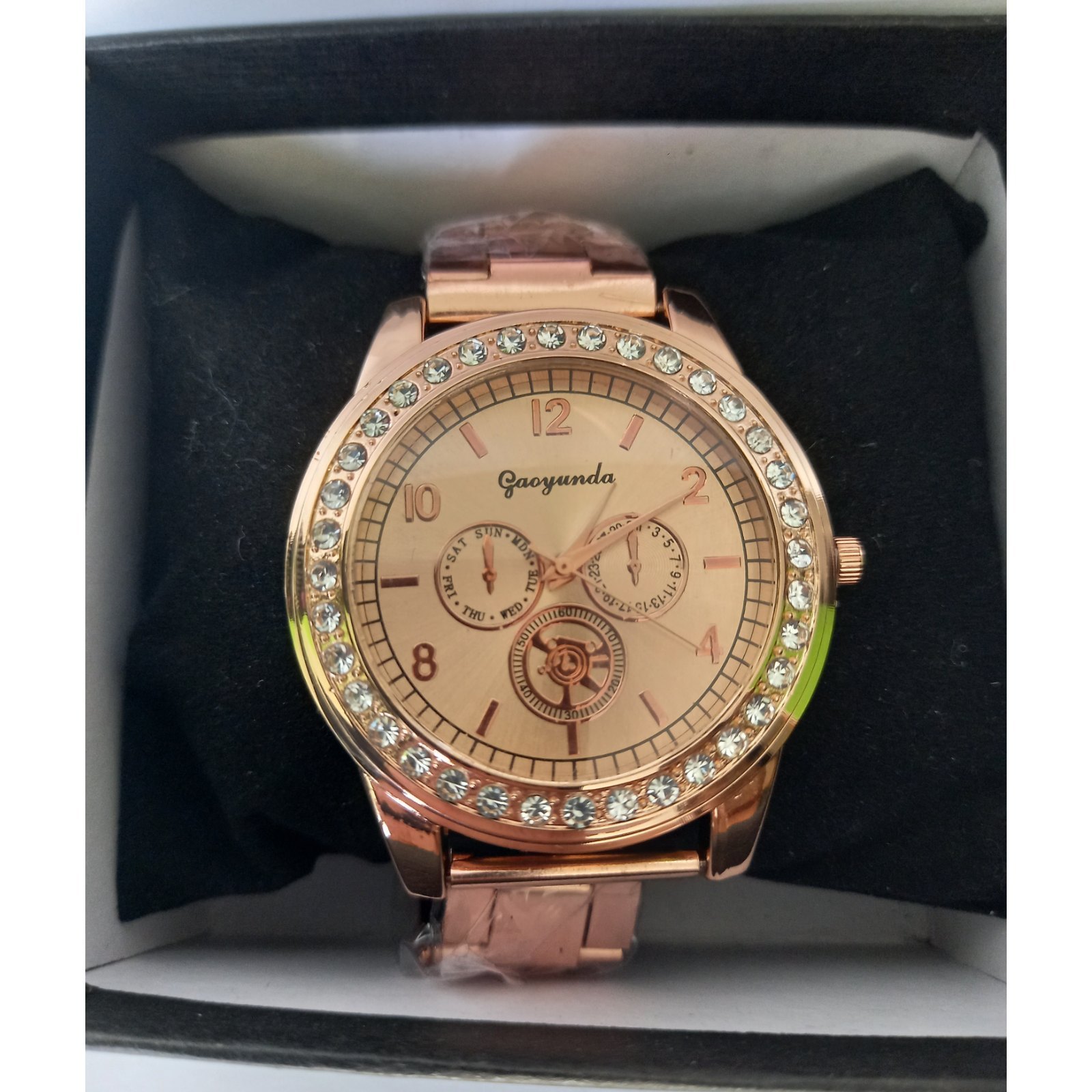 RELOJ DAMA IMPORTADO - DORADO PERLAS