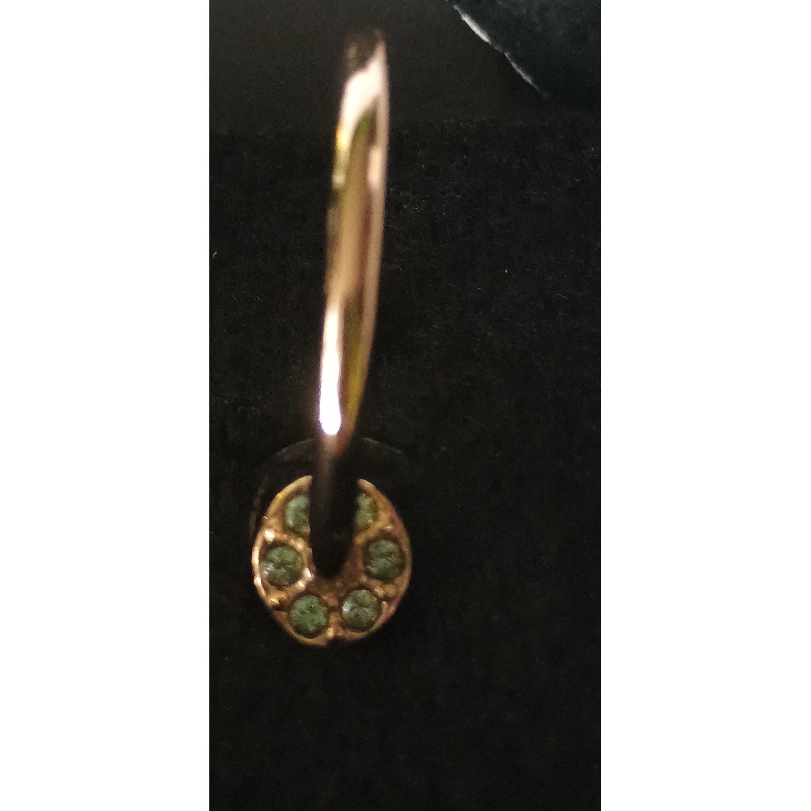 PAR DE ARETES UNIQUE - COLECCIÓN ARGOLLAS BOTTANI CHIC - METAL BAÑADO EN ORO
